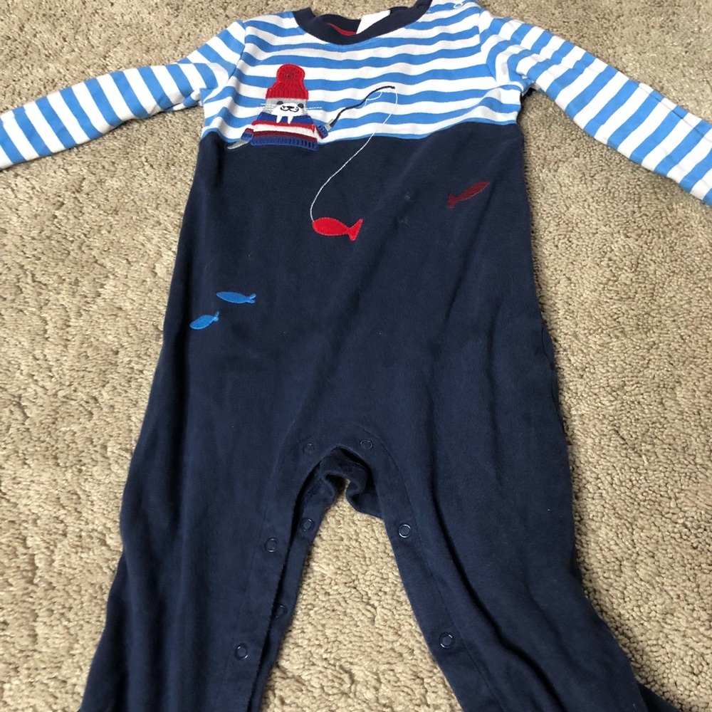 Boys Gymboree button up onesie 18-24 months